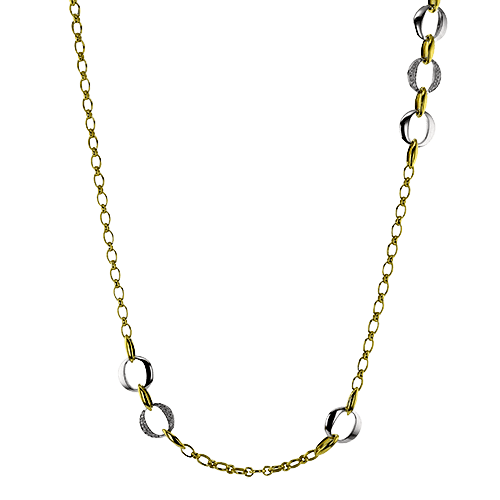 Necklace in 18k Gold with Diamonds - Simon G. Jewelry