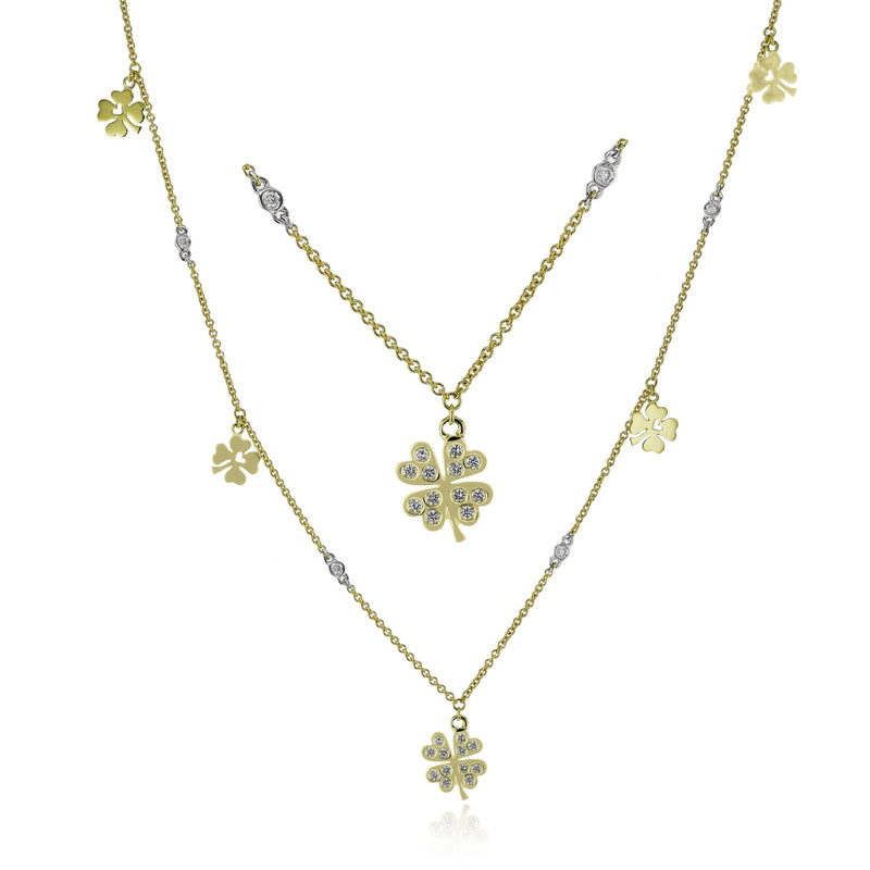 Necklace in 18k Gold with Diamonds - Simon G. Jewelry