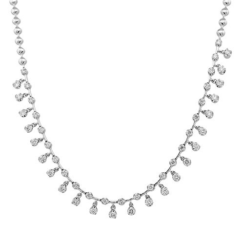 Necklace in 18k Gold with Diamonds - Simon G. Jewelry