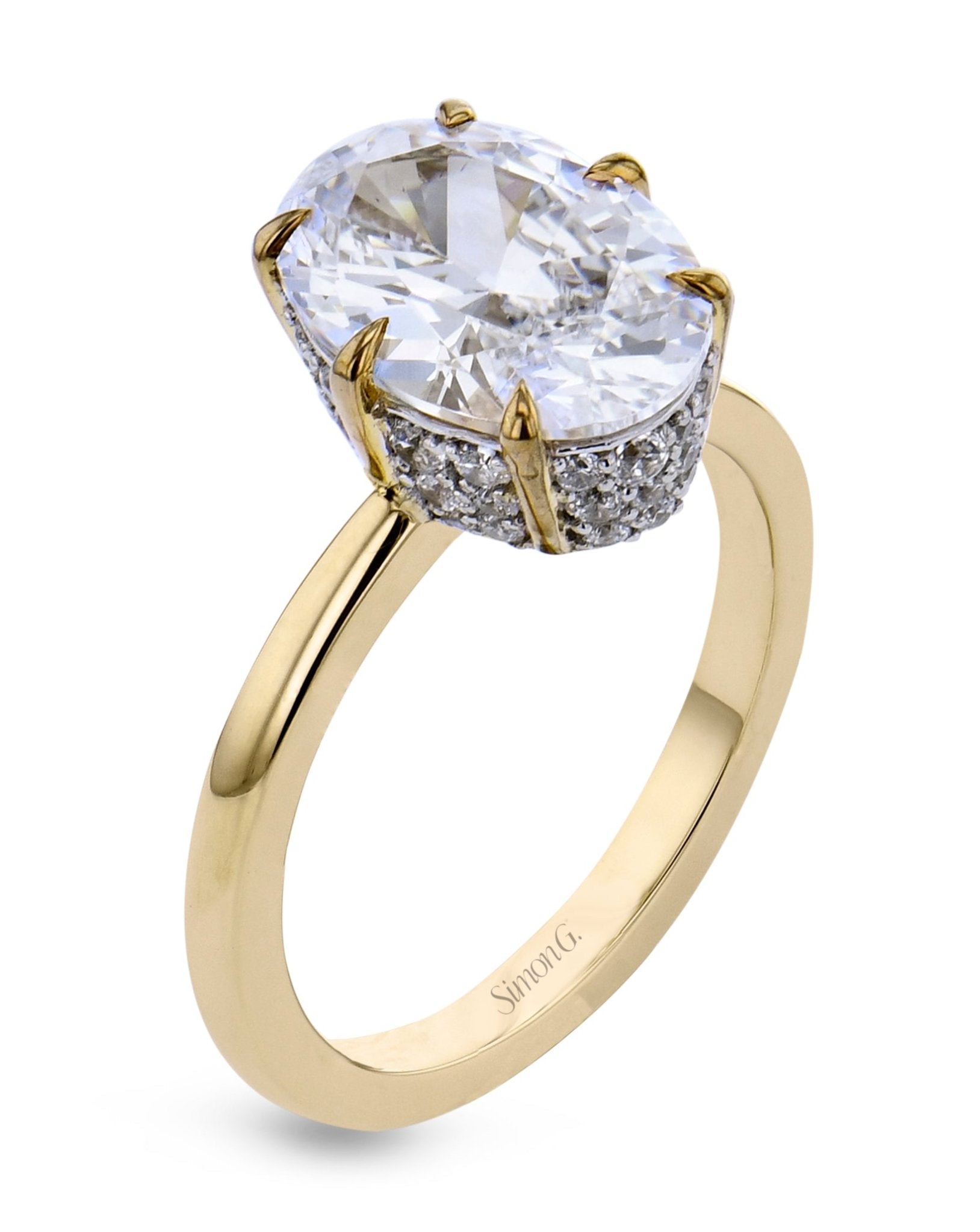 Oval-Cut Diamond Engagement Ring - Simon G. Jewelry