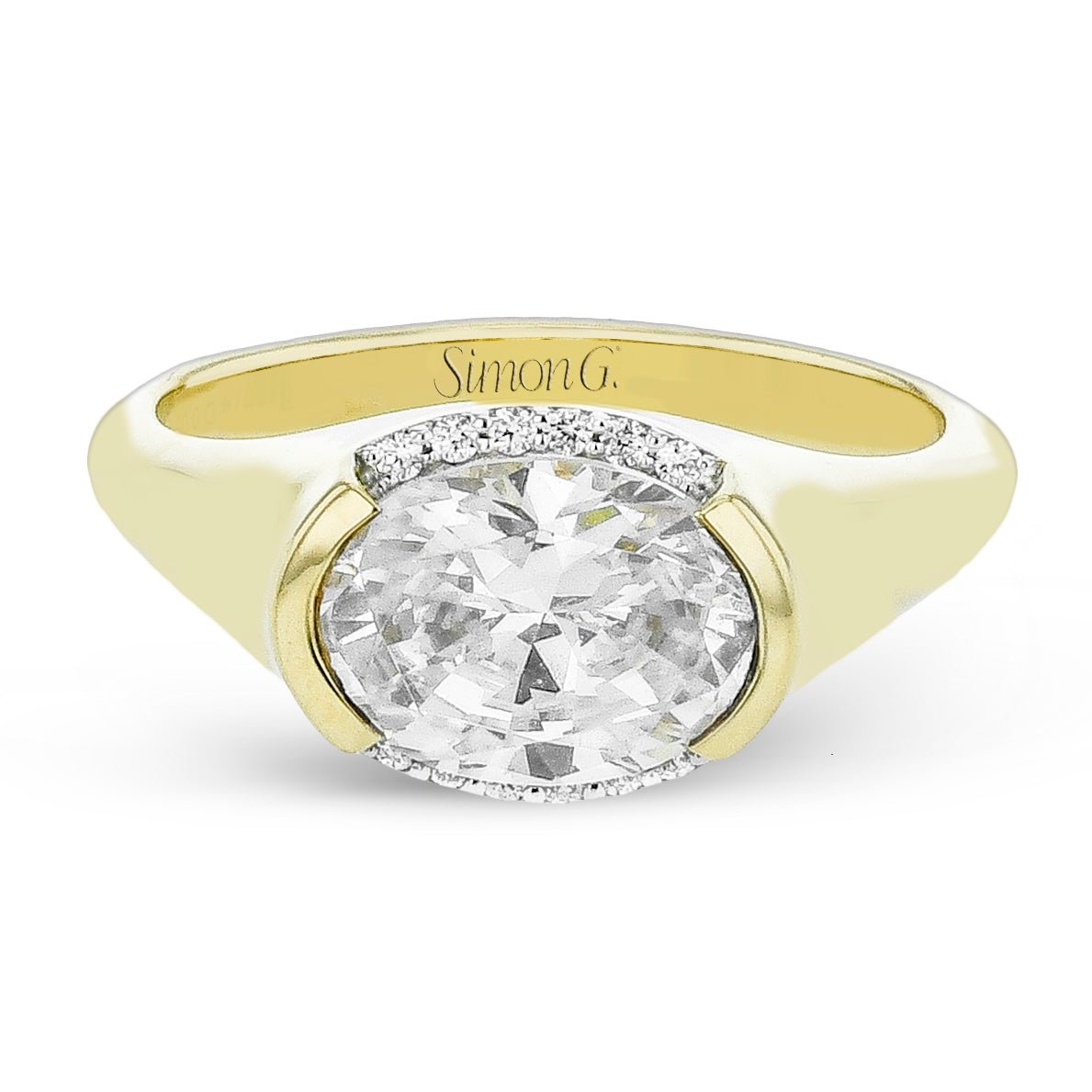 Oval-Cut Diamond Engagement Ring - Simon G. Jewelry