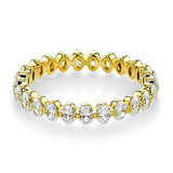 Oval Eternity Fashion Ring in 18k Gold with Diamonds - Simon G. Jewelry