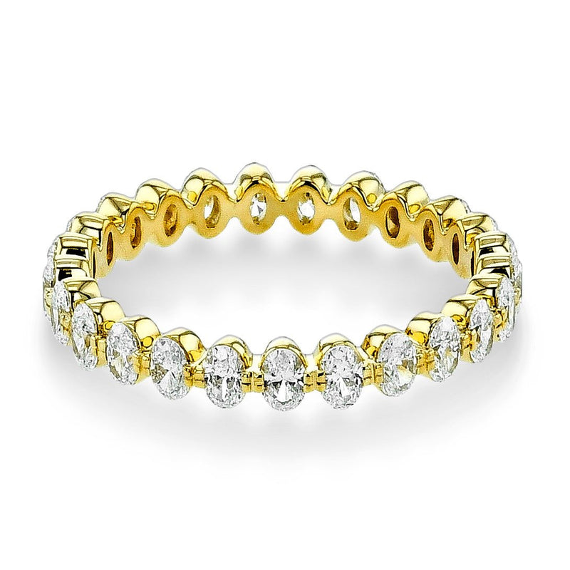 Oval Eternity Fashion Ring in 18k Gold with Diamonds - Simon G. Jewelry