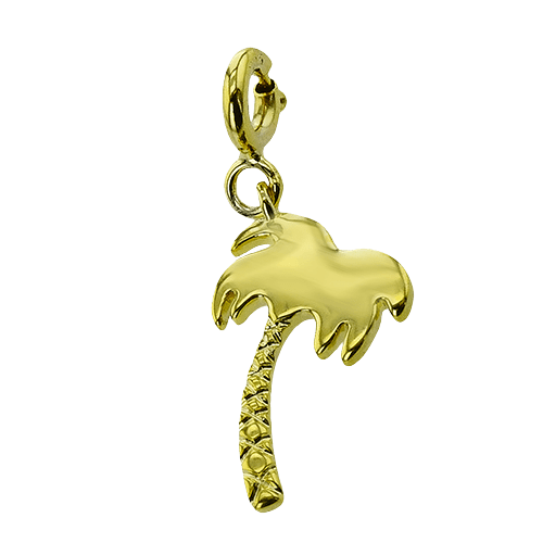 Palm Tree Charm 14k Gold - Simon G. Jewelry