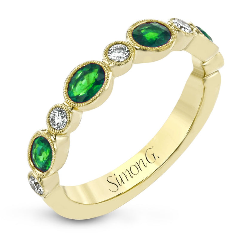 Paradise Gemstone Fashion Ring In 18k Gold With Diamonds - Simon G. Jewelry