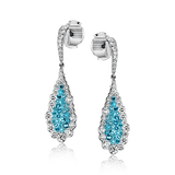 Paraiba Drop Earrings in 18k Gold with Diamonds - Simon G. Jewelry