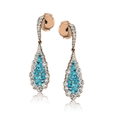 Paraiba Drop Earrings in 18k Gold with Diamonds - Simon G. Jewelry