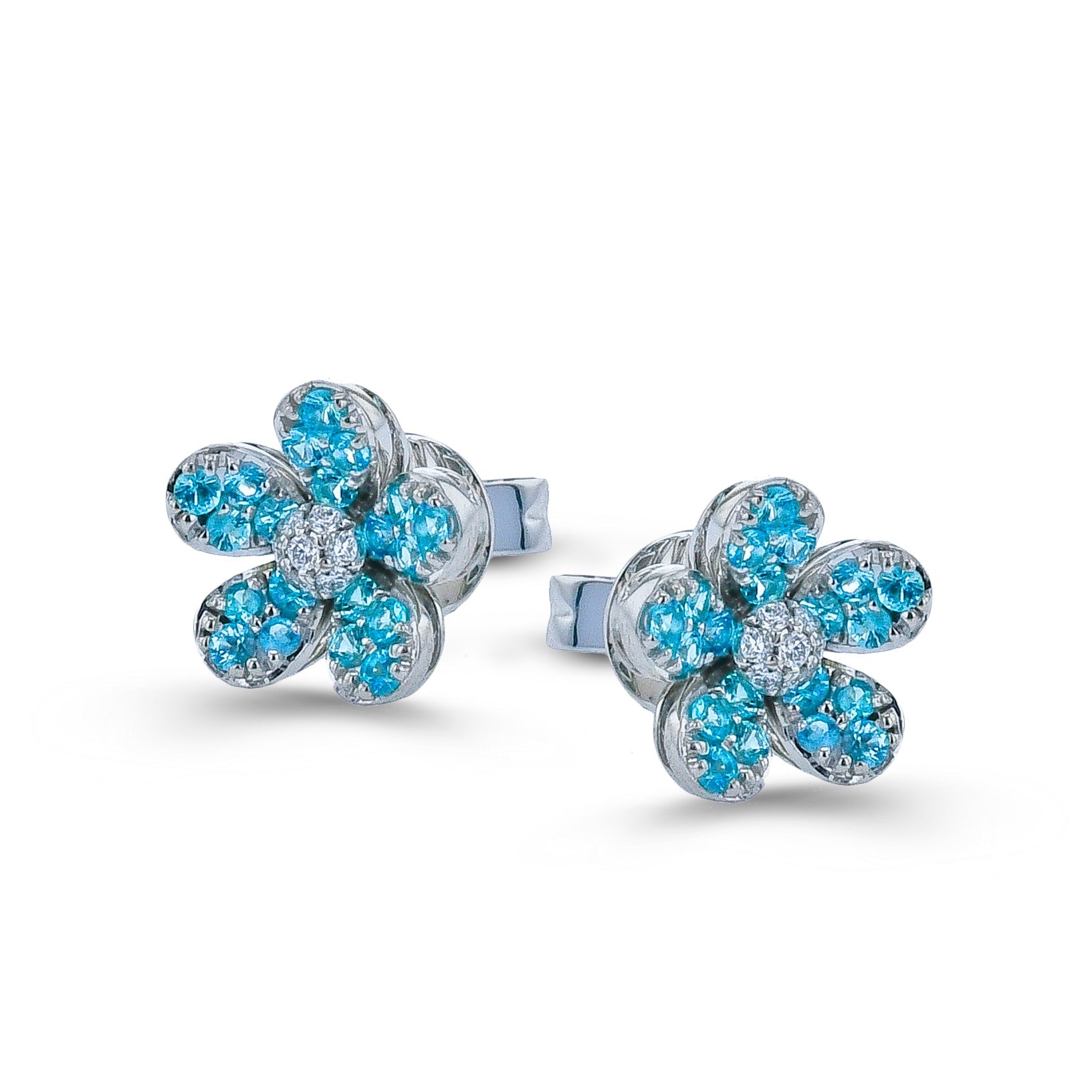 Paraiba Earring in 18k Gold with Diamonds - Simon G. Jewelry