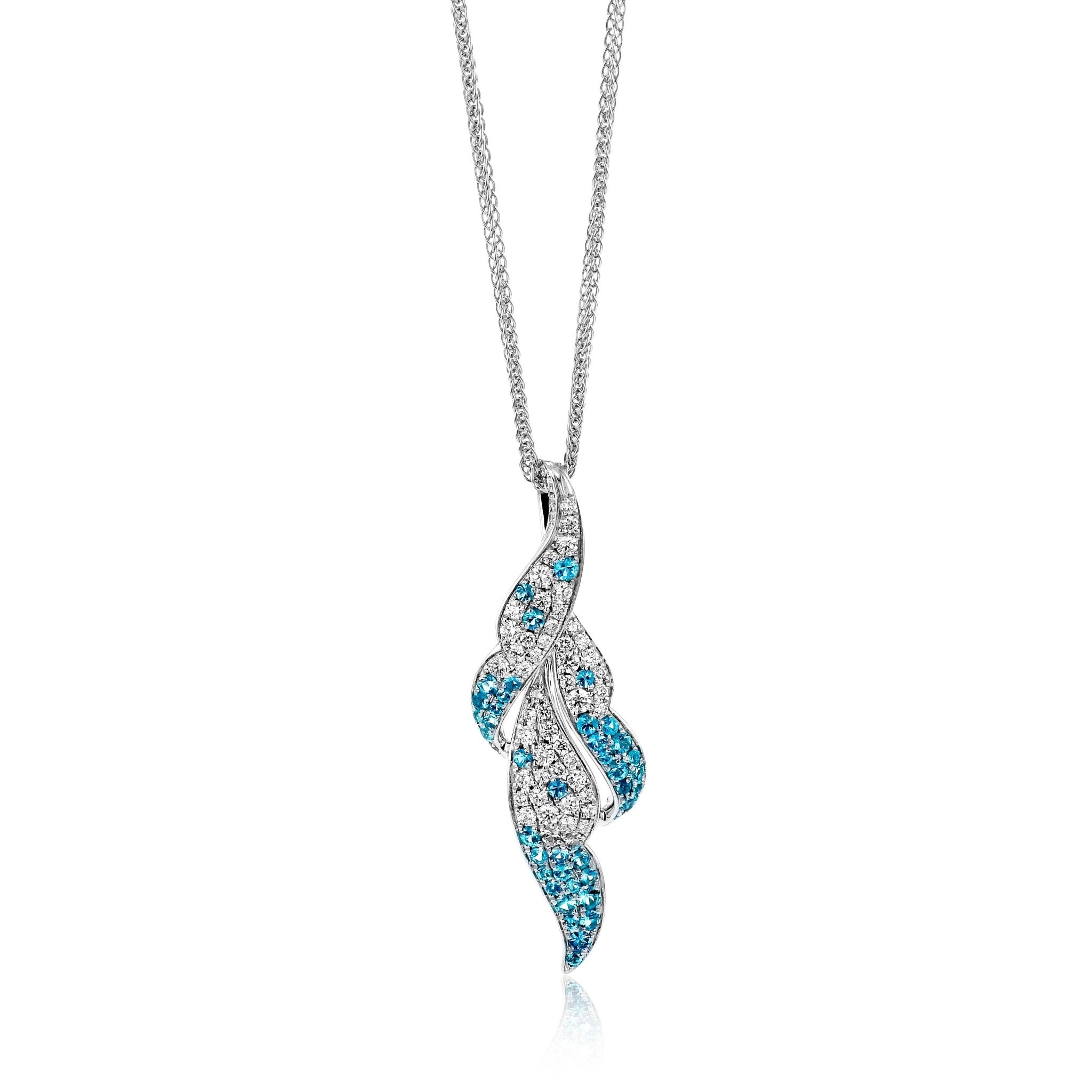 Paraiba Tourmaline Pendant in 18k Gold with Diamonds - Simon G. Jewelry