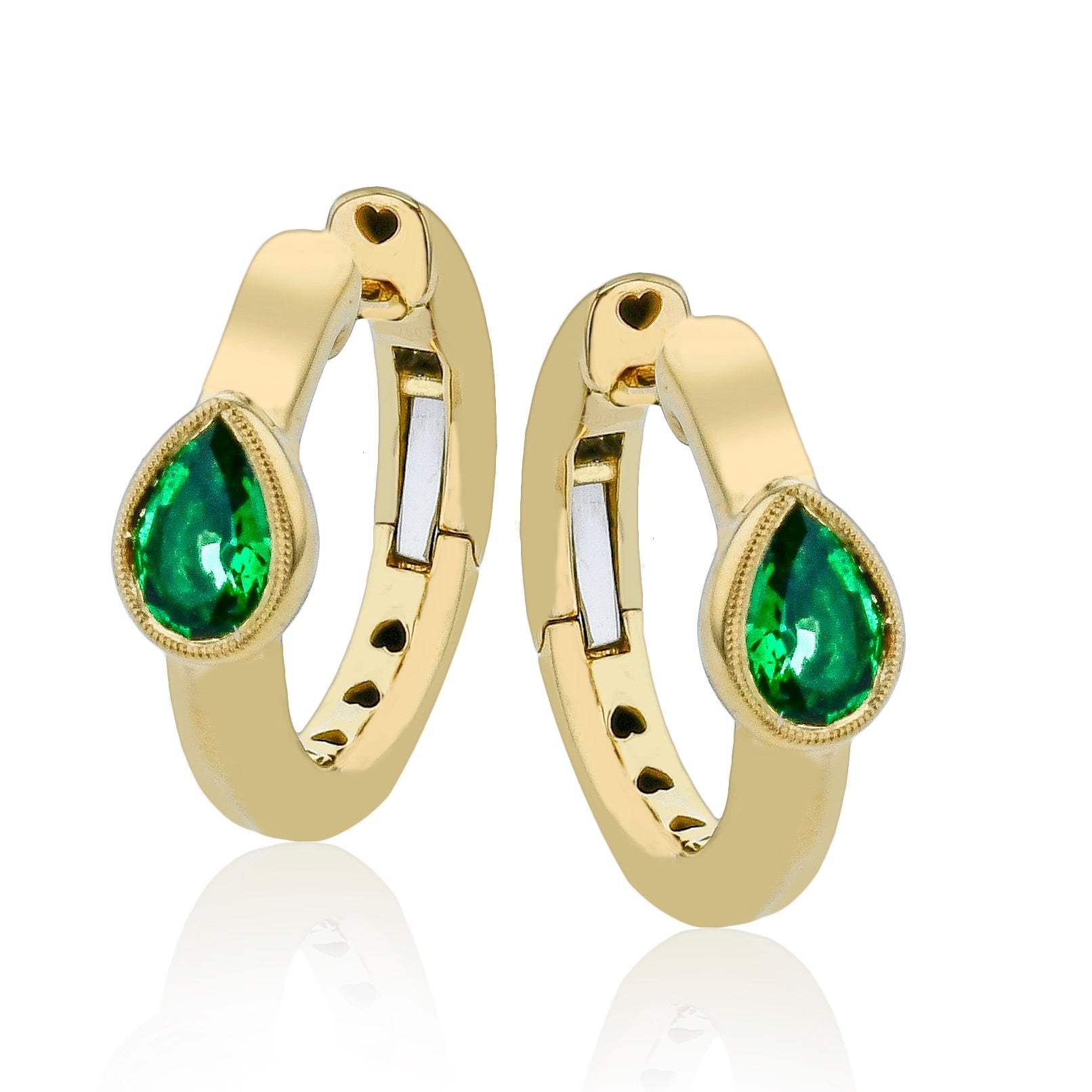 Pear - Shaped Color Stone Earrings in 18k Gold - Simon G. Jewelry