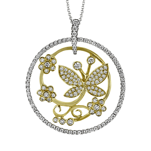 Pendant in 18k Gold with Diamonds - Simon G. Jewelry