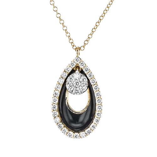 Pendant in 18k Gold with Diamonds - Simon G. Jewelry