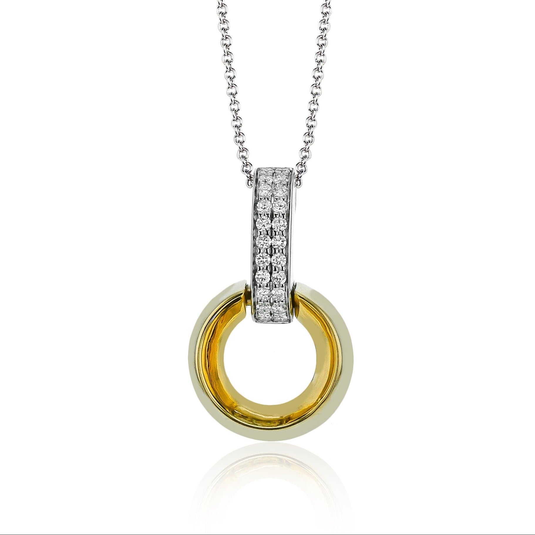 Pendant in 18k Gold with Diamonds - Simon G. Jewelry
