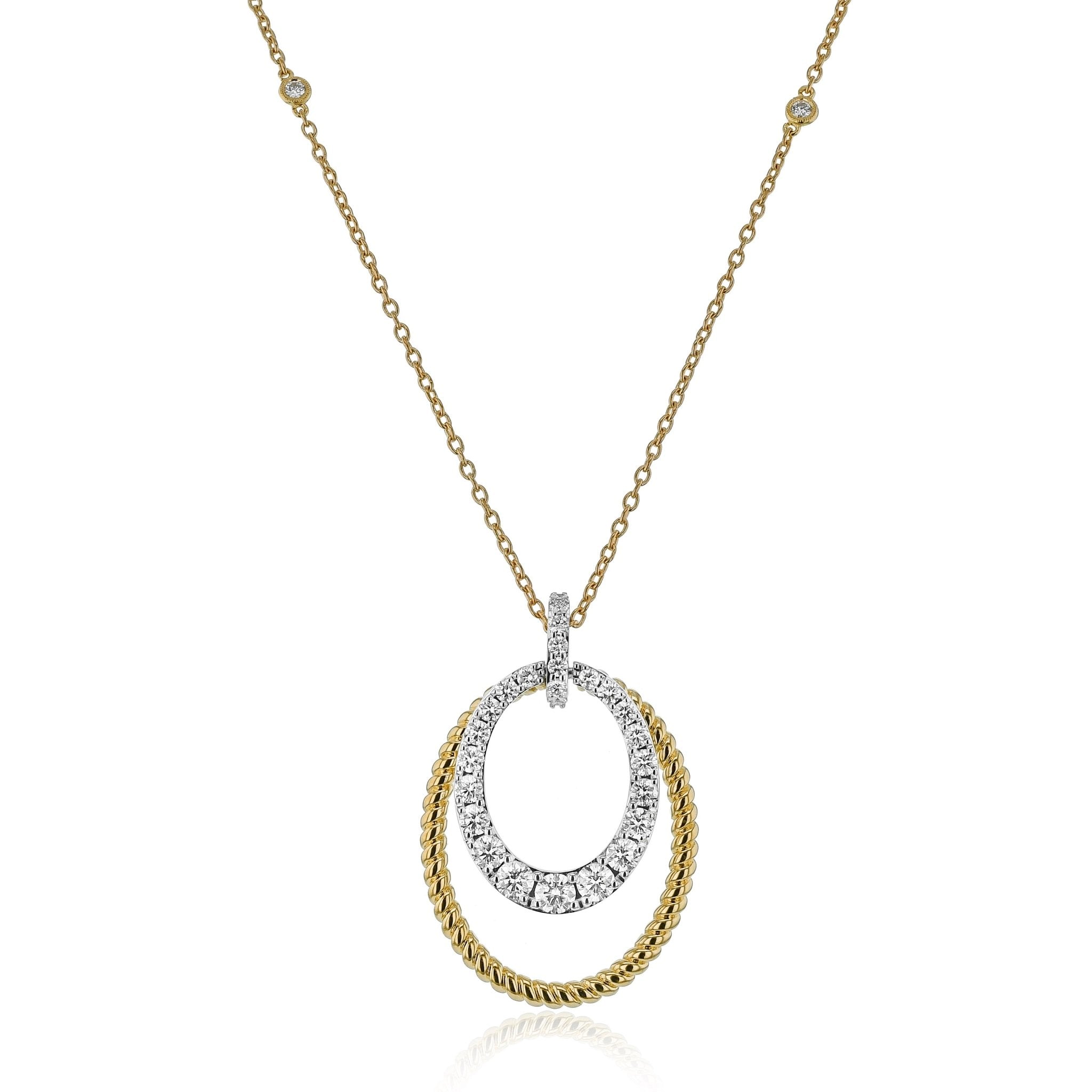Pendant in 18k Gold with Diamonds - Simon G. Jewelry