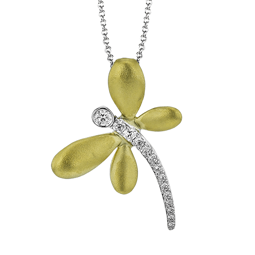 Pendant in 18k Gold with Diamonds - Simon G. Jewelry