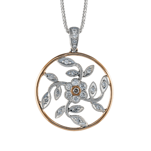 Pendant in 18k Gold with Diamonds - Simon G. Jewelry