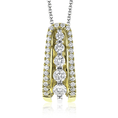 Pendant in 18k Gold with Diamonds - Simon G. Jewelry