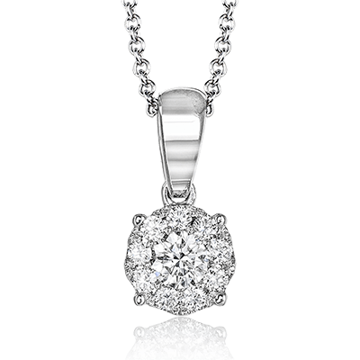 Pendant in 18k Gold with Diamonds - Simon G. Jewelry