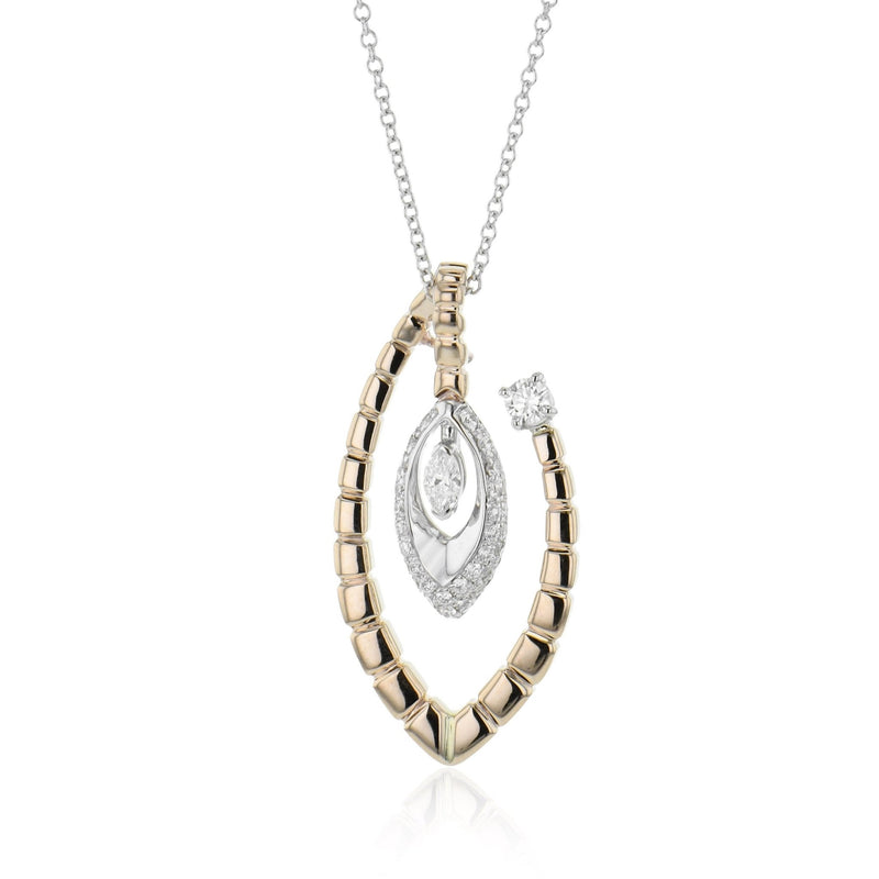 Pendant Necklace in 18k Gold with Diamonds - Simon G. Jewelry