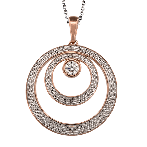 Pendant Necklace in 18k Gold with Diamonds - Simon G. Jewelry