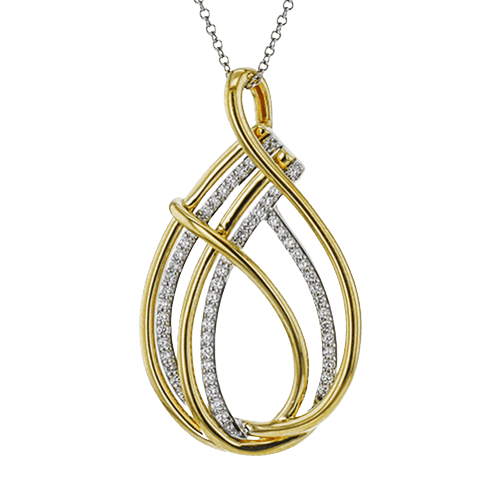 Pendant Necklace in 18k Gold with Diamonds - Simon G. Jewelry