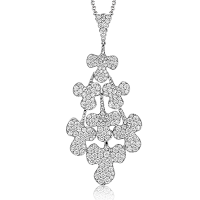 Pendant Necklace in 18k Gold with Diamonds - Simon G. Jewelry
