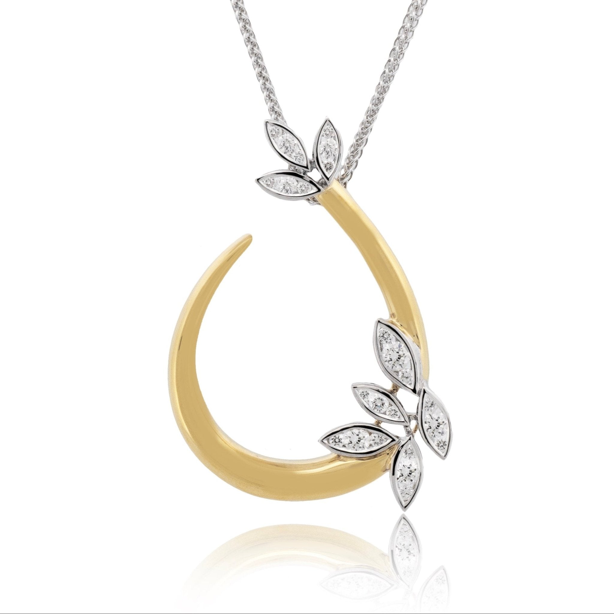 Pendant Necklace in 18k Gold with Diamonds – Simon G. Jewelry