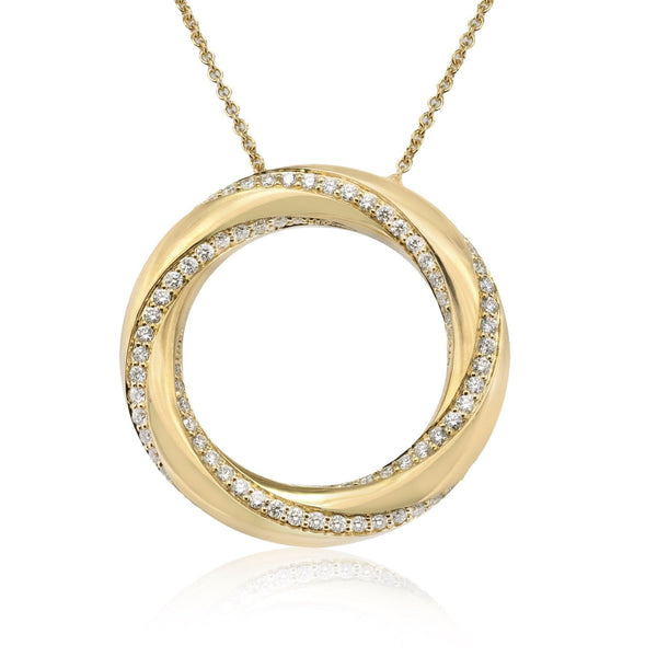 Pendant Necklace in 18k Gold with Diamonds - Simon G. Jewelry