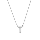 Personalized Initial Pendant Necklace in 18k Gold with Diamonds - Simon G. Jewelry