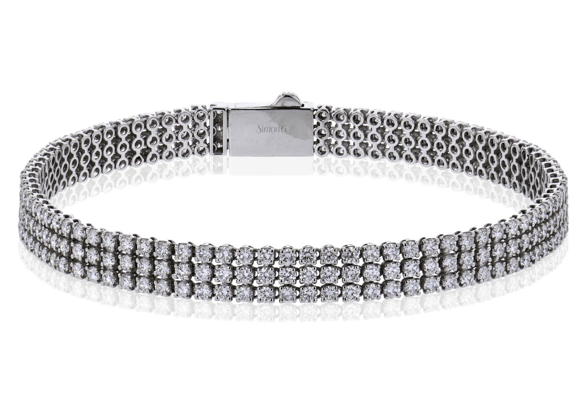 Platinum Tennis Bracelet With Diamonds - Simon G. Jewelry