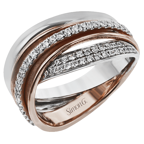 Right Hand Ring in 18k Gold with Diamonds - Simon G. Jewelry