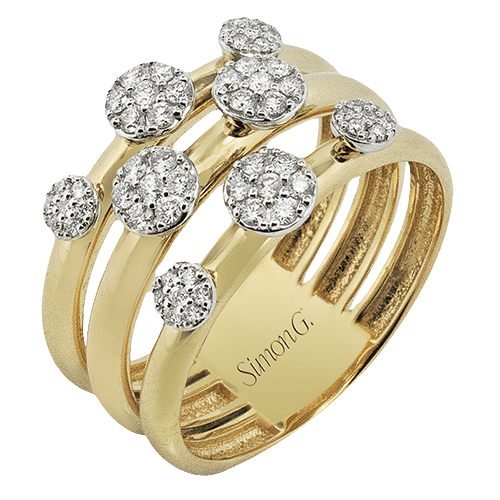 Right Hand Ring in 18k Gold with Diamonds - Simon G. Jewelry