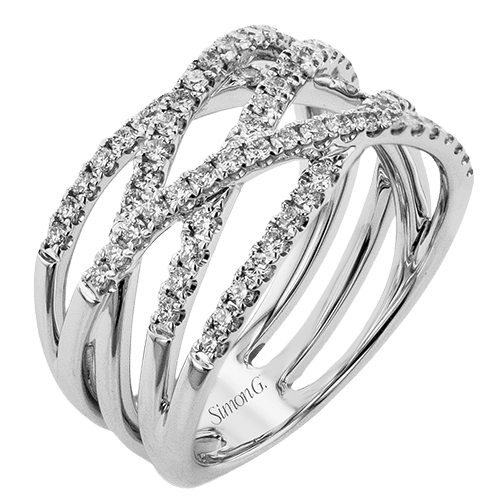 Right Hand Ring in 18k Gold with Diamonds - Simon G. Jewelry