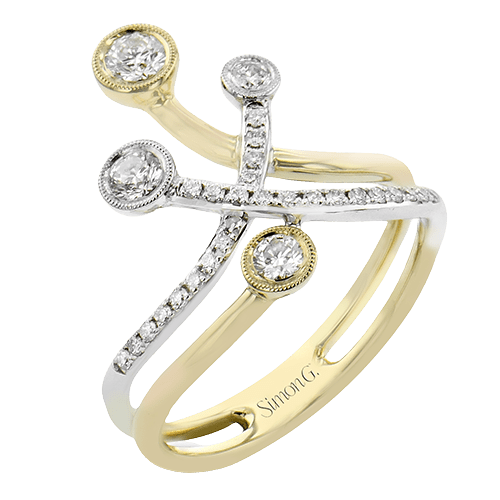 Right Hand Ring in 18k Gold with Diamonds – Simon G. Jewelry