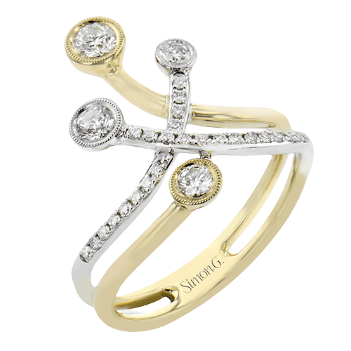 Right Hand Ring in 18k Gold with Diamonds - Simon G. Jewelry