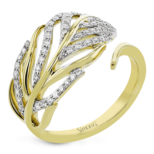 Right Hand Ring in 18k Gold with Diamonds - Simon G. Jewelry