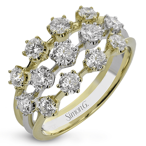 Right Hand Ring in 18k Gold with Diamonds - Simon G. Jewelry