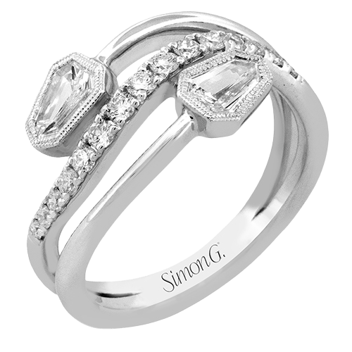 Right Hand Ring in 18k Gold with Diamonds - Simon G. Jewelry