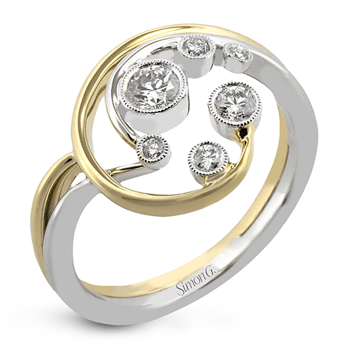 Right Hand Ring in 18k Gold with Diamonds - Simon G. Jewelry