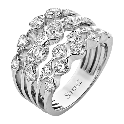 Right Hand Ring in 18k Gold with Diamonds – Simon G. Jewelry