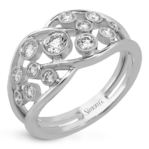 Right Hand Ring in 18k Gold with Diamonds - Simon G. Jewelry