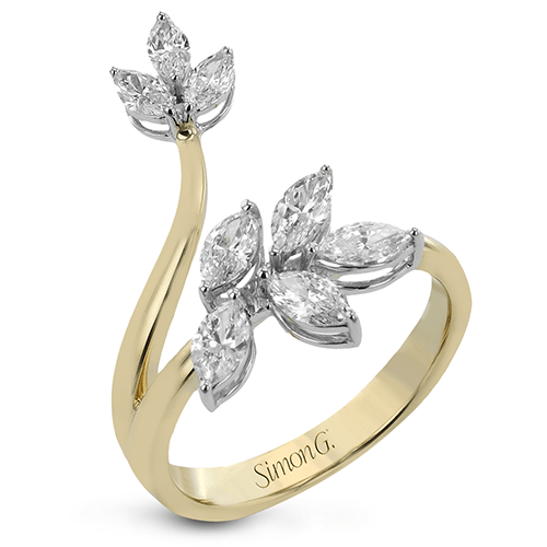 Right Hand Ring in 18k Gold with Diamonds - Simon G. Jewelry