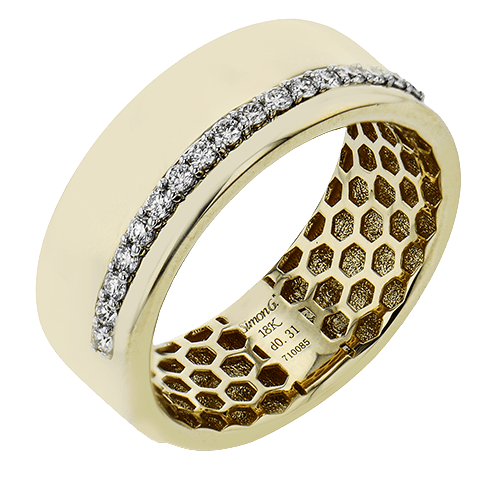 Right Hand Ring in 18k Gold with Diamonds - Simon G. Jewelry