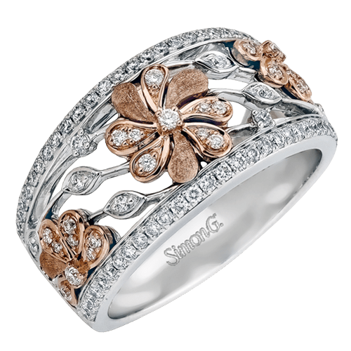 Right Hand Ring in 18k Gold with Diamonds - Simon G. Jewelry