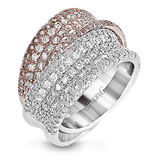 Right Hand Ring In 18k Gold With Diamonds - Simon G. Jewelry