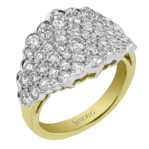 Right Hand Ring in 18k Gold with Diamonds - Simon G. Jewelry