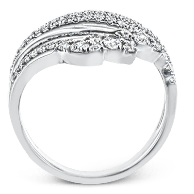 Right Hand Ring In 18k Gold With Diamonds - Simon G. Jewelry
