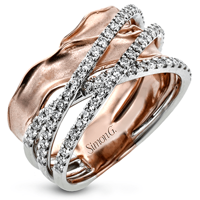 Right Hand Ring in 18k Gold with Diamonds - Simon G. Jewelry