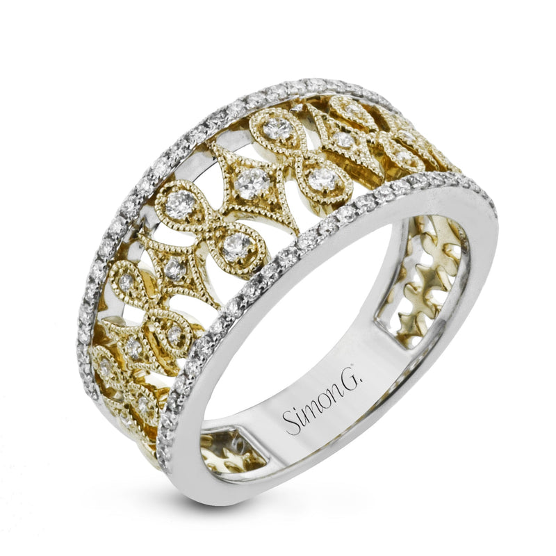 RIGHT HAND RING IN 18K GOLD WITH DIAMONDS - Simon G. Jewelry