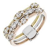 Right Hand Ring In 18k Gold With Diamonds - Simon G. Jewelry